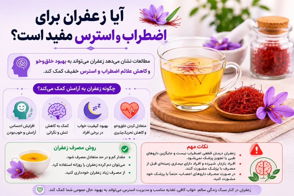 آیا زعفران برای اضطراب و استرس مفید است؟