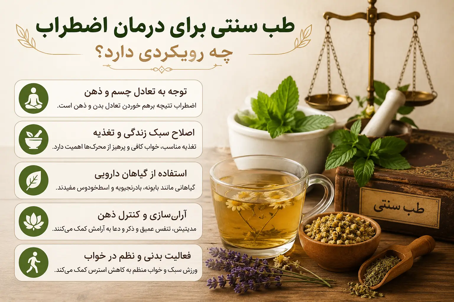 طب سنتی برای درمان اضطراب چه رویکردی دارد؟